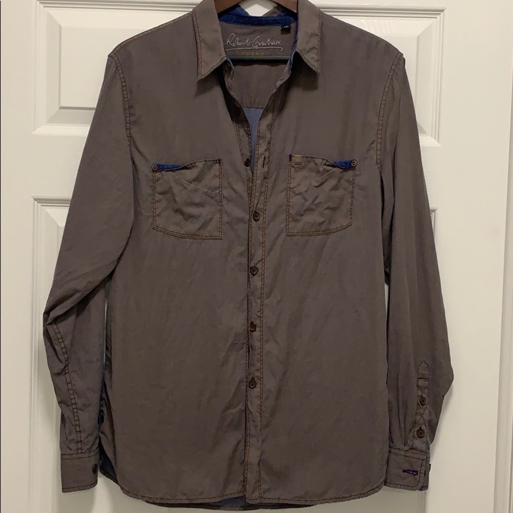 Robert graham men’s casual button up shirt